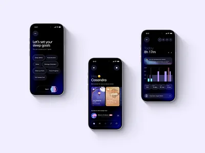 Mooni App Screens bn digital design digital transformation graphic design illustration ui vector