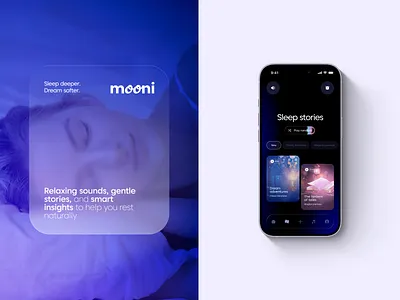 Sleep App UI bn digital design digital transformation graphic design illustration ui vector