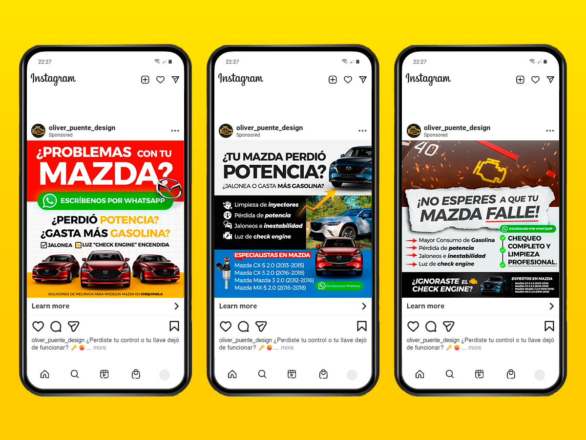 Ads for auto repair shops — Facebook Ads for Mazda car repair