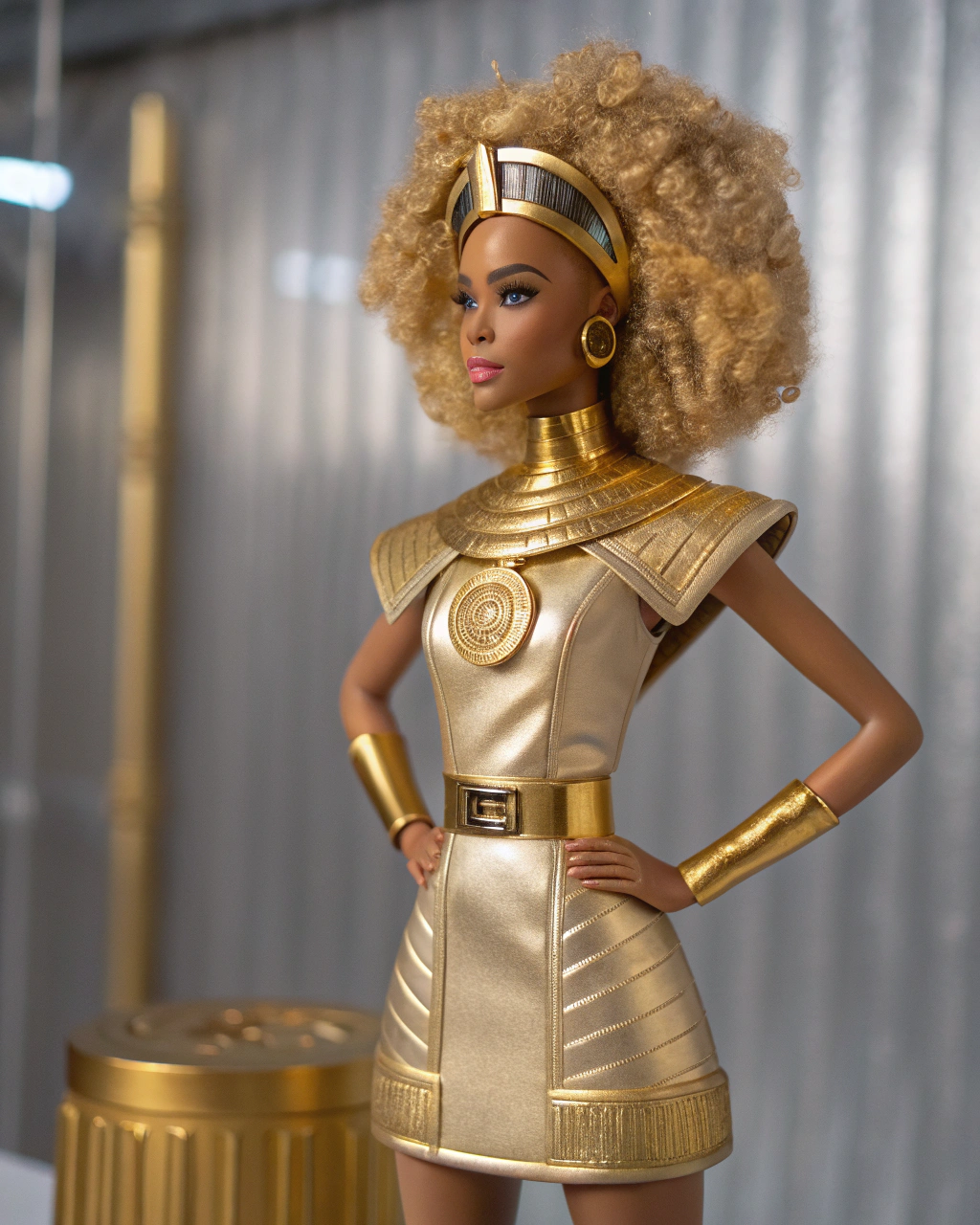 "Cleopatra Couture" | Egyptian-Inspired Barbie Styling 3d render 3ds max adobe illustrator art concept art design design inspiration illustration zbrush