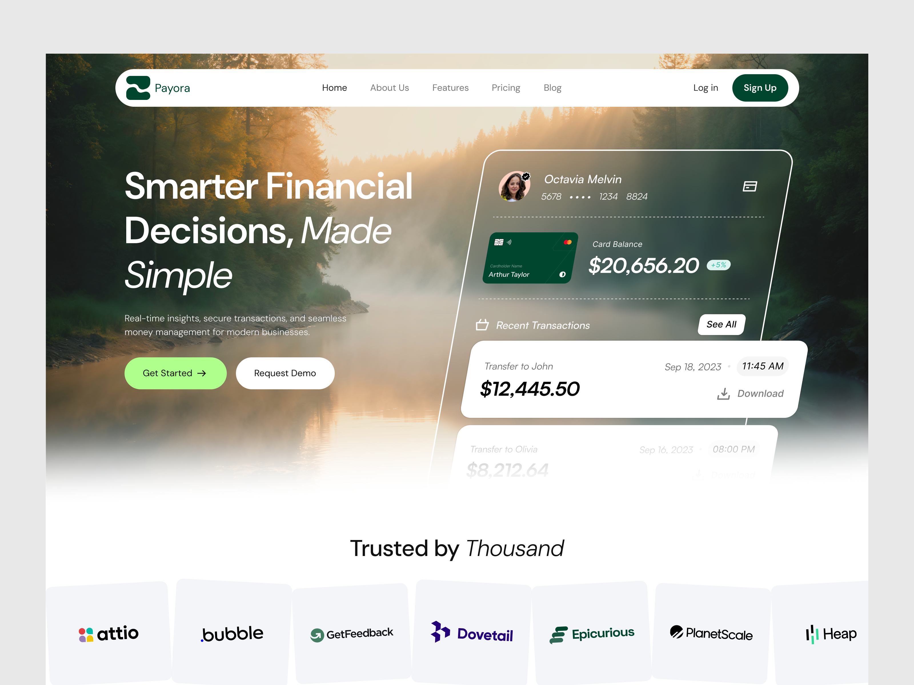 Modern Fintech Website & Payment Dashboard banking saas conversion focused design financial ui fintech landing fintech product fintech website homepage landing page money transfer app payment dashboard payment startup product landing page web app ui