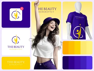 THE BEAUTY BRAND Logo Design abstract logo beauty logo brand logo branding colorful logo enjoy logo female feminine logo graphic design logo design logo designer logo for sale logo sale luxurious logo luxury logo minimalist logo modern logo sale startup logo