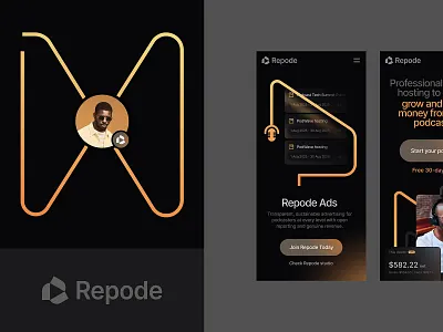 Repode - fragments 3d animation ui