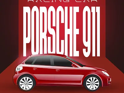 Porsche 911 Racing Poster Series adobe photoshop automotive design graphic design poster design typography