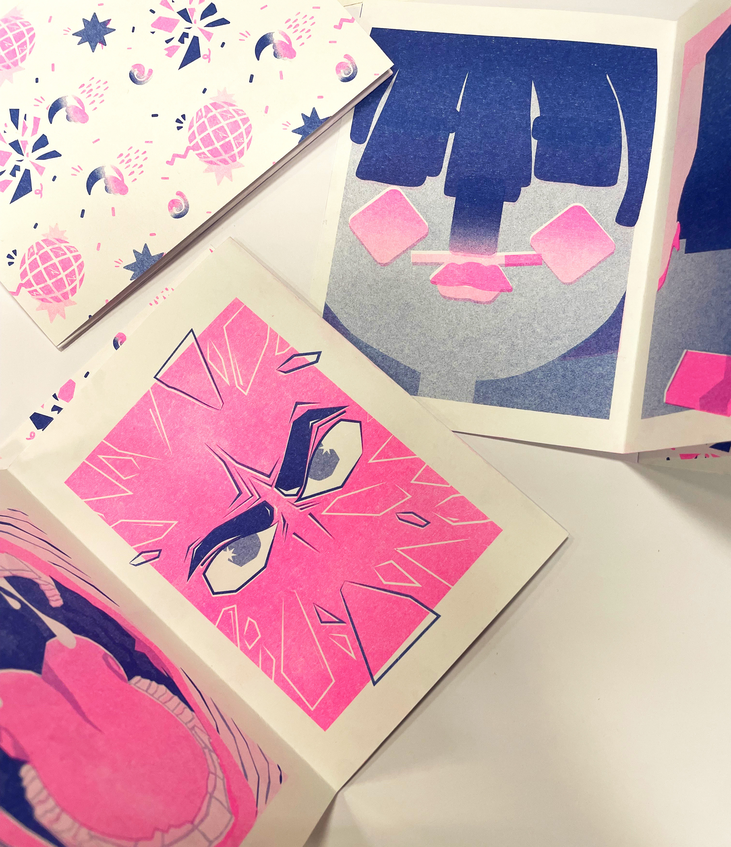 Projet risographie illustration risographie édition