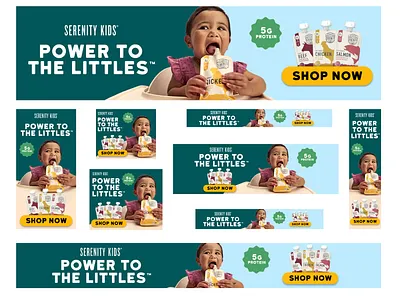 Serenity E-commerce Display Ads and Image Carousel advertising e commerce graphic design