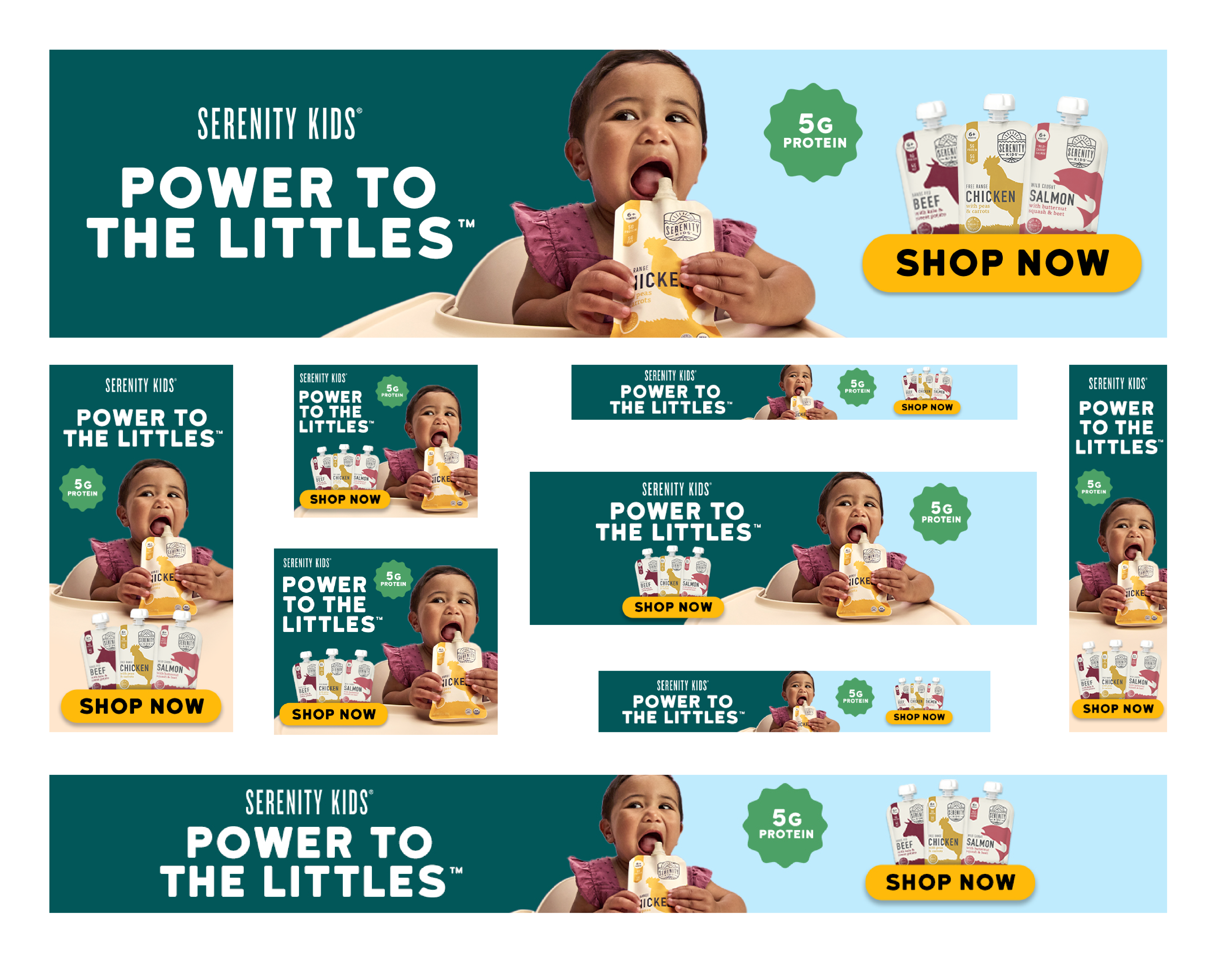 Serenity E-commerce Display Ads and Image Carousel