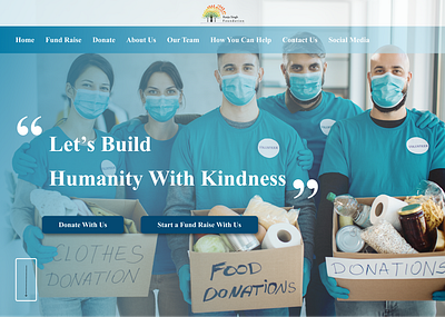 Charity Foundation Website design ui website