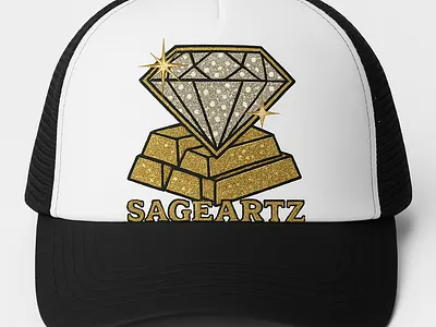 #truckhat #diamond #sageartz branding graphic design logo