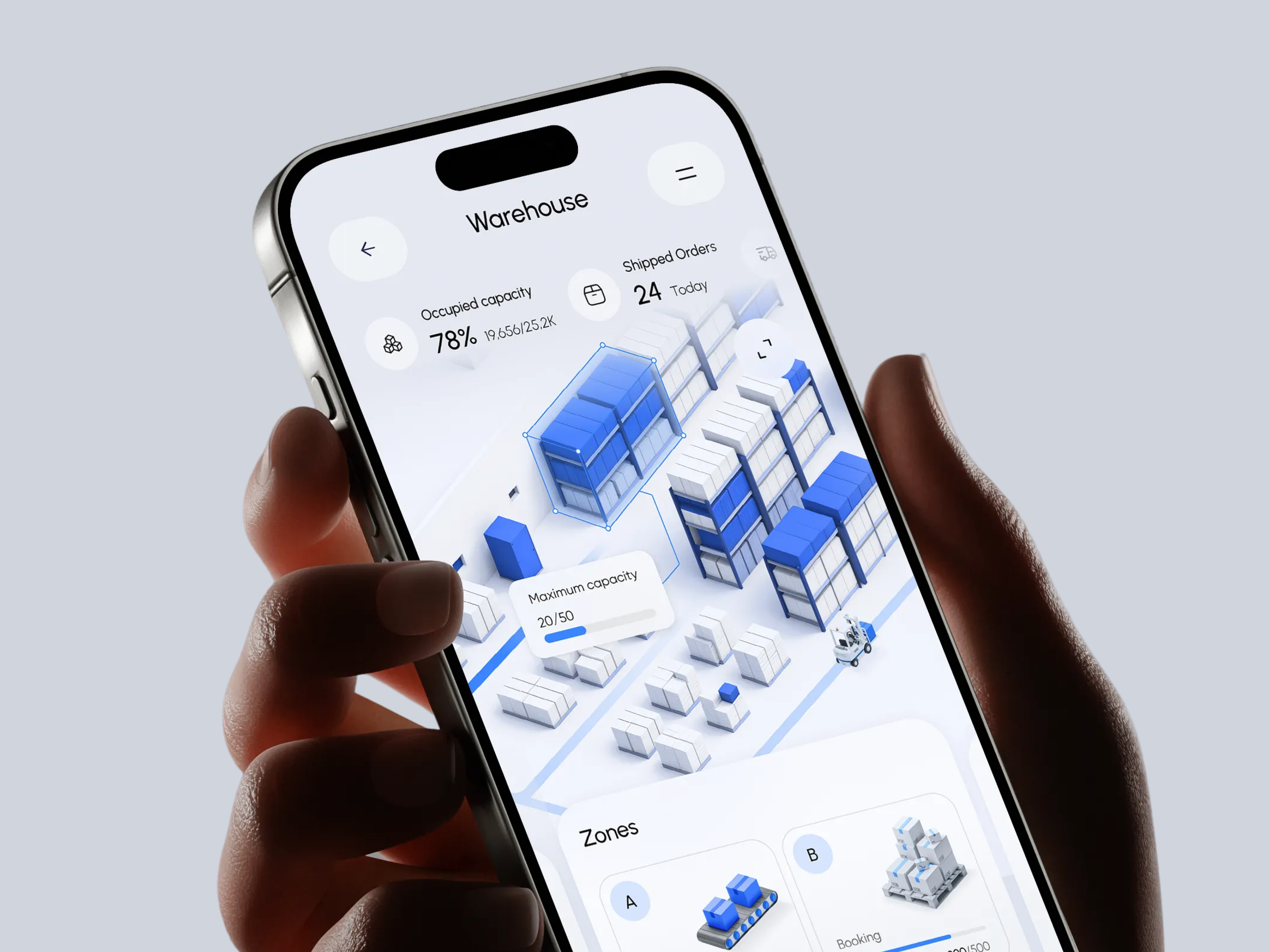 RoutaX - Warehouse Management Mobile UI admin ai analytics app artificial intelligence b2b crm dashboard interface logistic minimalism mobile responsive tracking truck management ui design ux design warehouse