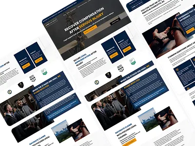 Jones Law Website Template graphic design layout ui web website website design