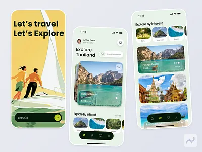 Thailand Based Travel Agency Mobile App app appdesign booking branding flight pakage ticket solo thailand ticket tourism travel travel agency traveller ui ux