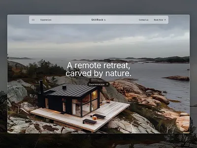 StillRock - Remote Luxury Retreat Website luxury website menu design ux retreat webasite travel travel website ui website website design website ui