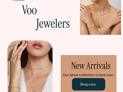 Voo Jewelry - A Luxury within aesthetic branding design ecommerceui editorialui figma highfashiondesign highfashionsedign jewelry jewelrydesign luxuryui ui webui
