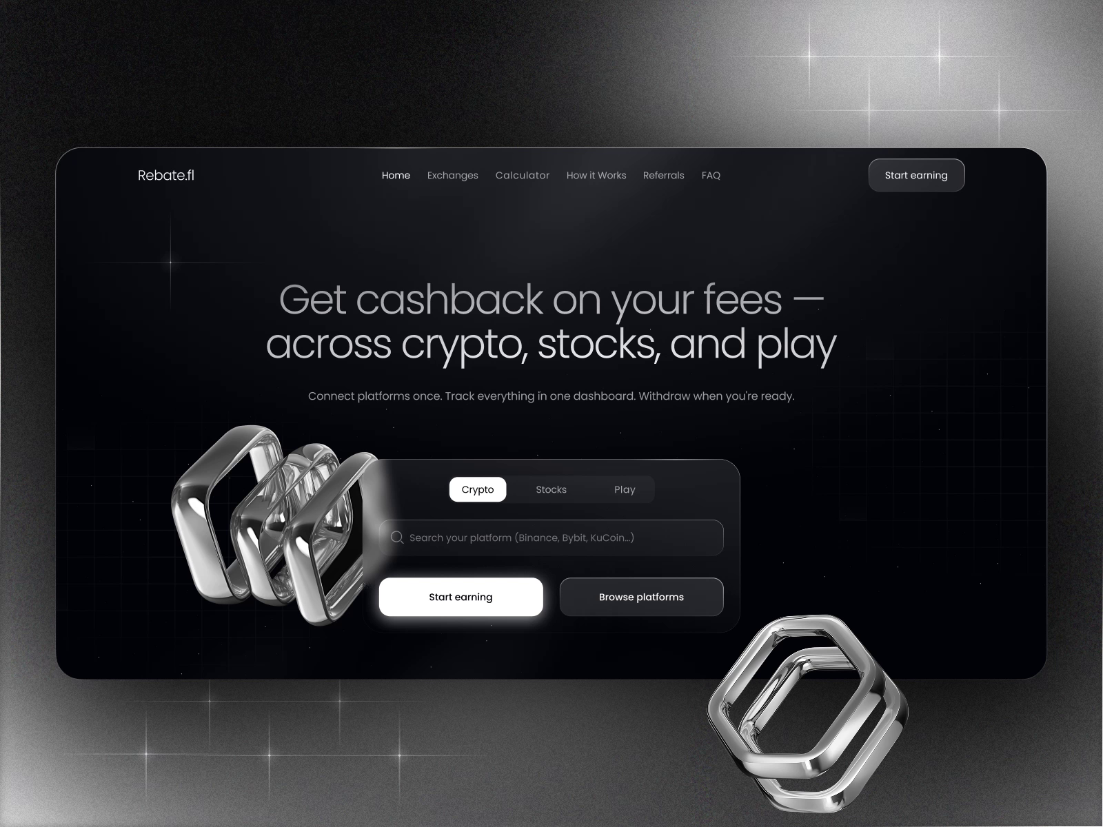 Crypto Cashback Platform Landing Page by vino_costa for Roobinium on  Dribbble
