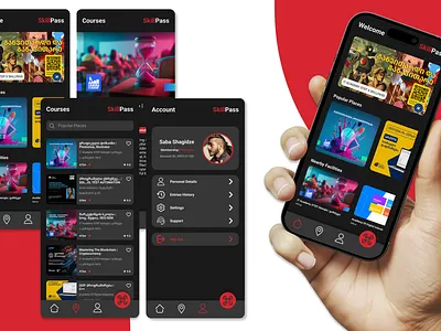 SkillPass App Design app branding design logo ui ux