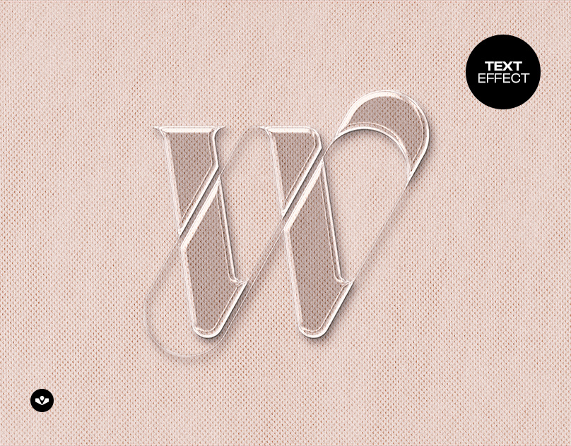 Glass Transparent Text Effect design effect glass graphic design photoshop solasome template text transparent