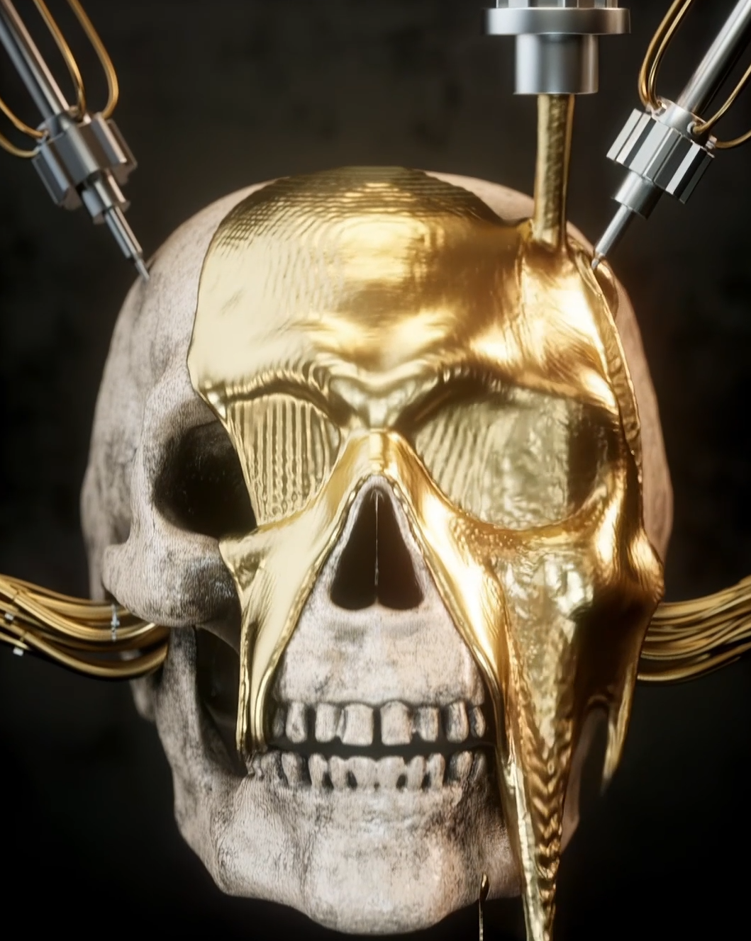 Skull Flip 3d animation motion graphics