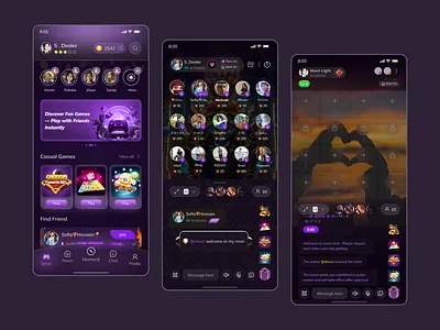 Chat & Play Mobile App | Mobile Dating App ai ai chat ai chat room ai dating app chat app chatting community platform dating app live chat rooms love app mobile mobile app multiplayer games online dating online gaming social gaming app