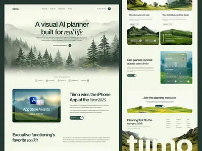 AI Visual Planner Website ai ai landing page ai tools artificial intelligence design future tech landing page minimal ui product productivity task management visual planner web