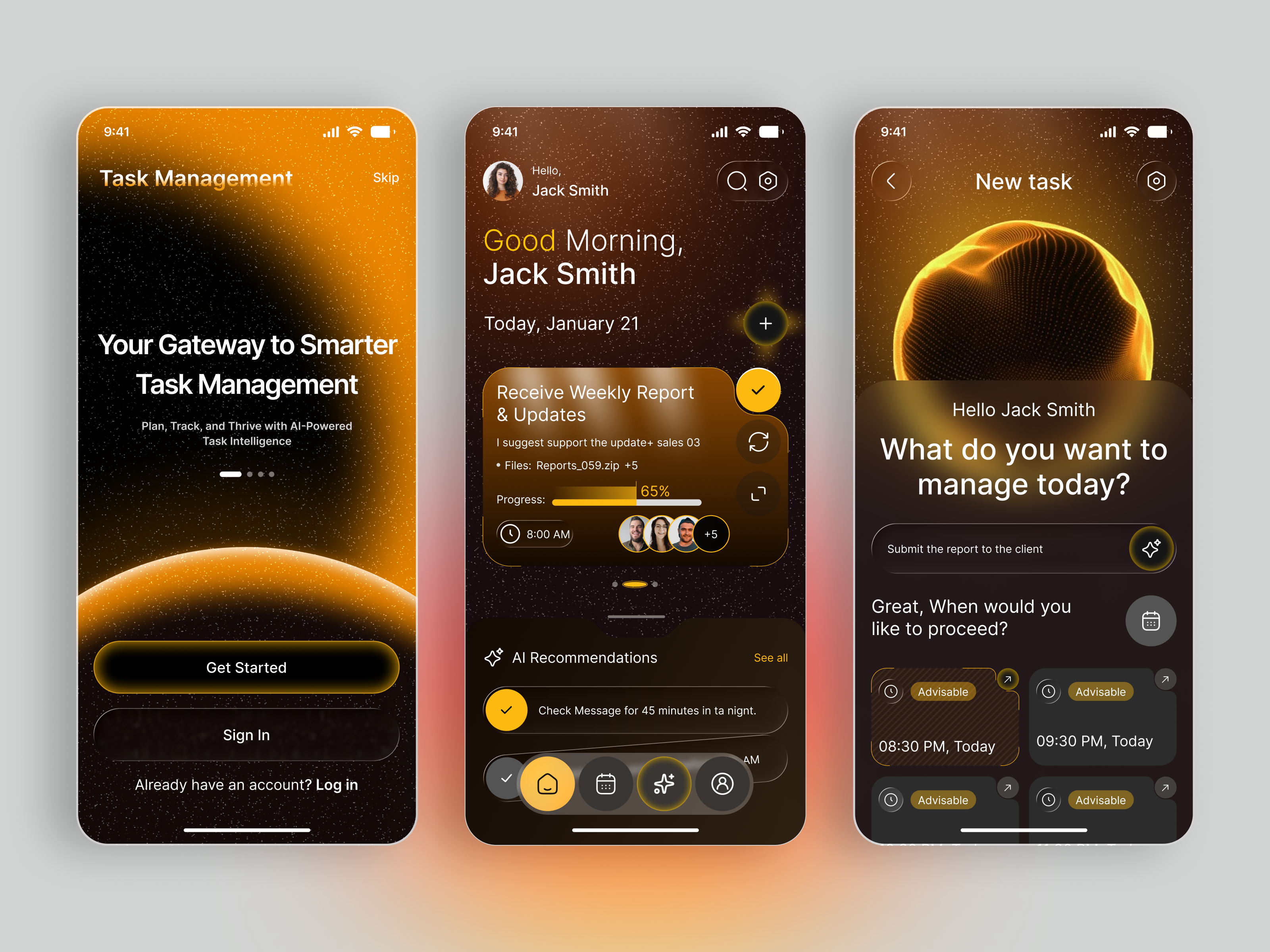Example of Ai Mobile App Design UI/UX Design