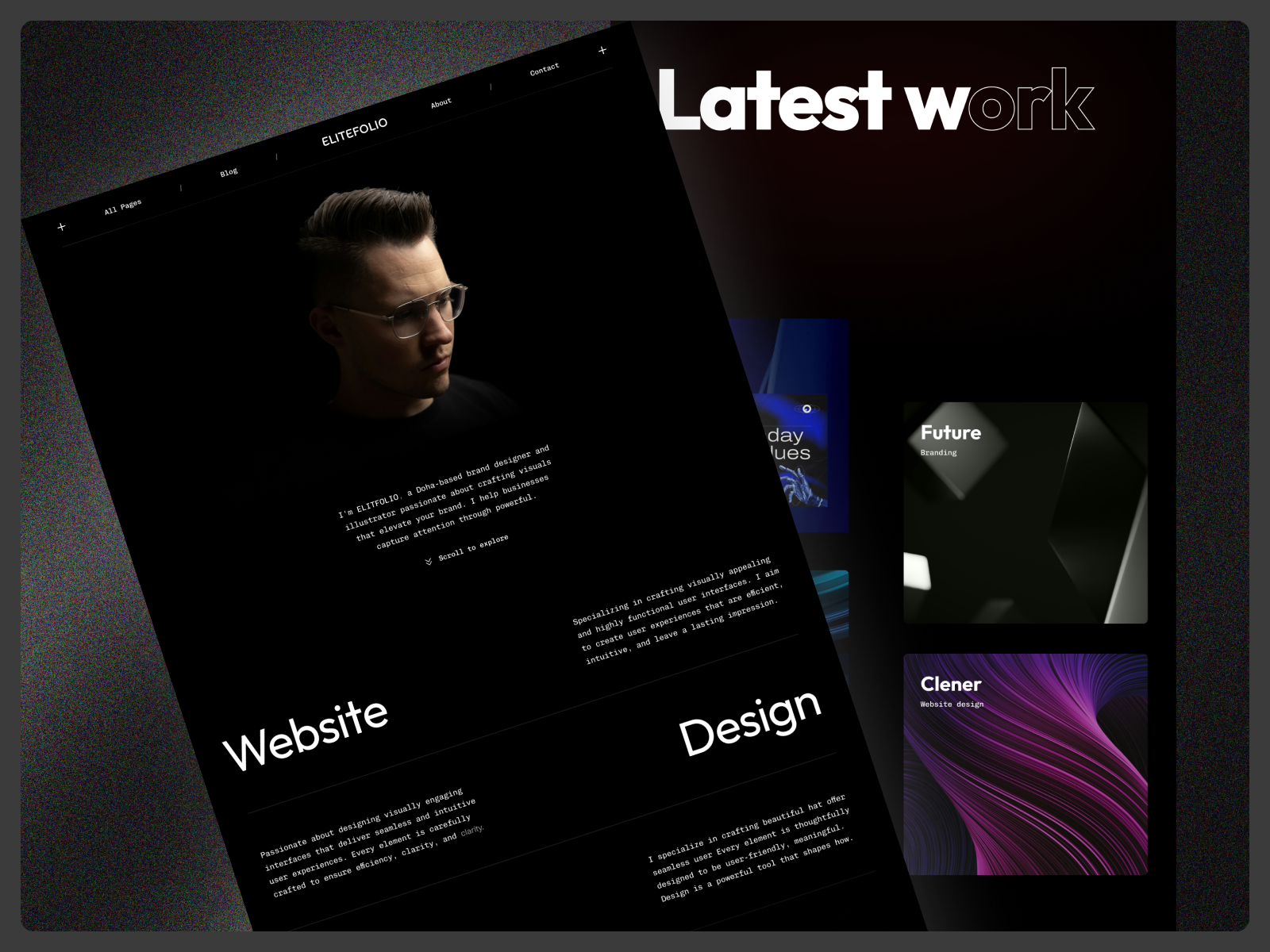 Personal Portfolio Landing Page agency b2b business company digital marketing landing page personal branding personal portfolio professional protfolio responsive ui ui design web design website