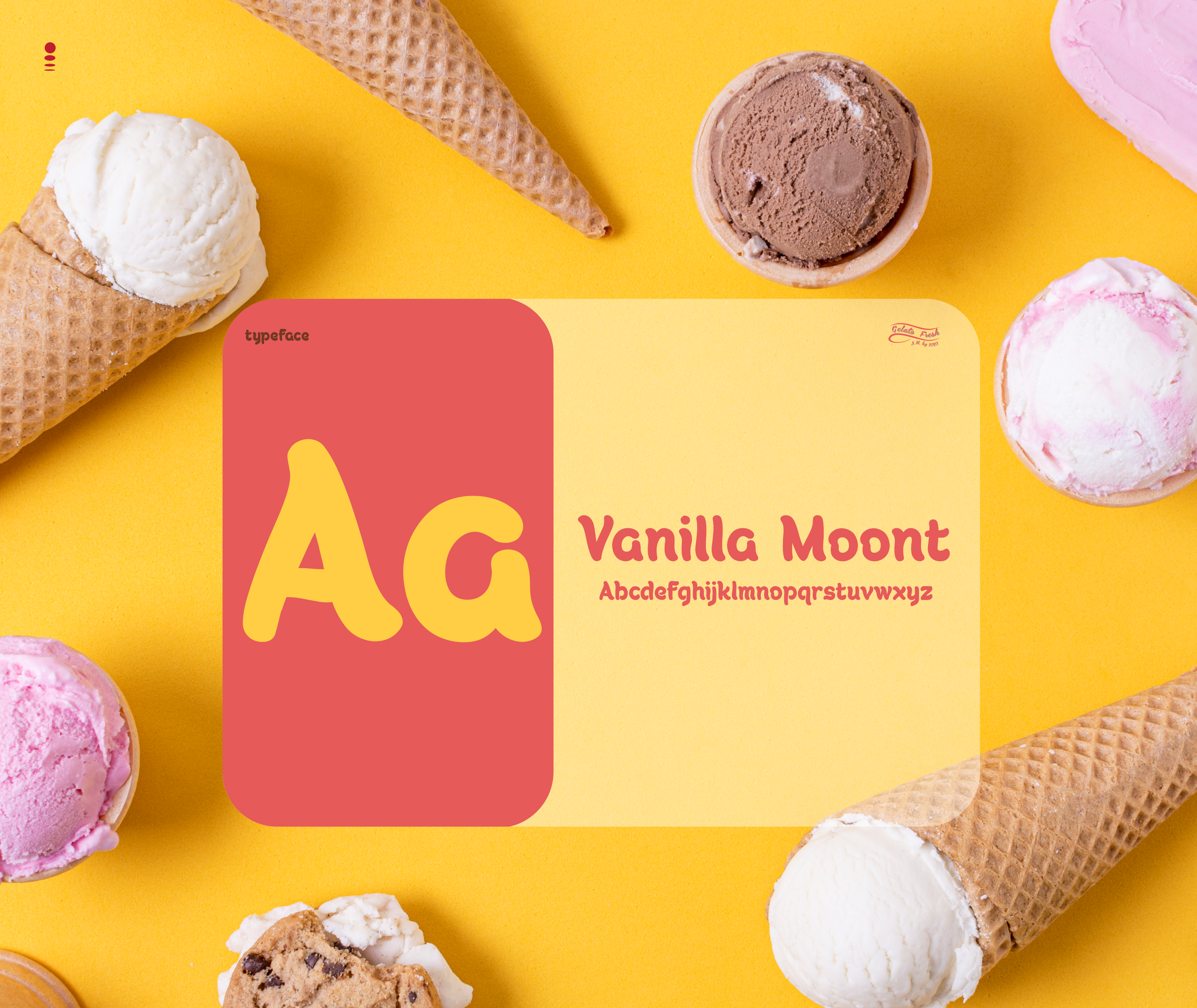Gelato Fresh-Full-Cycle Brand Identity brand identity branding food truck gelato graphic design logo packaging design street food