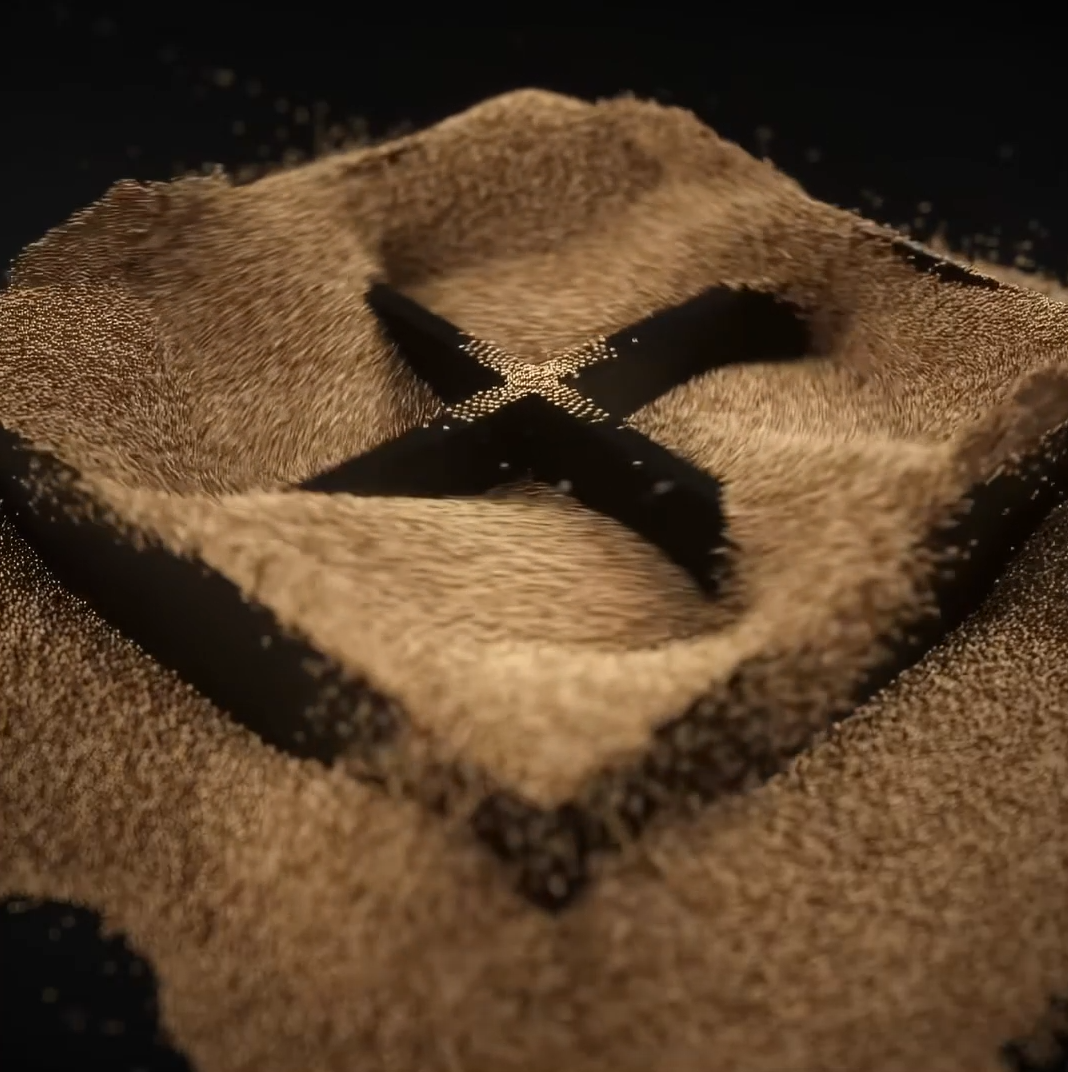 Houdini Vellum Grains Simulation 3d animation motion graphics