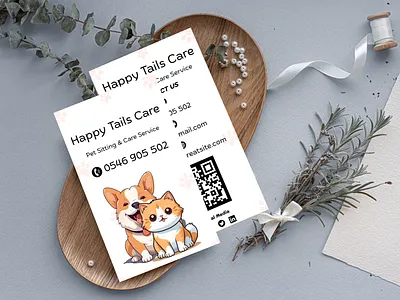 Pet Care Business Card Design by Pawaus animal care business card pawaus pet branding pet business card design pet care business card pet grooming business card pet marketing pet services card printable pet card veterinary business card