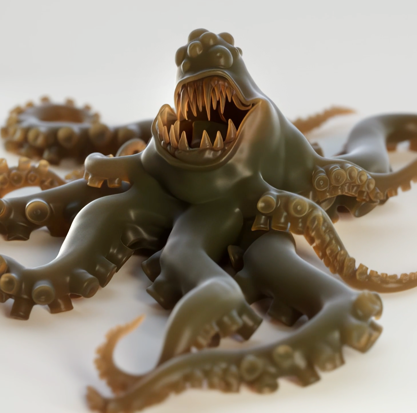 Monster 3d animation motion graphics