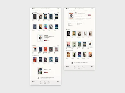 J&H Books - Home & Item Pages book book shop book store books bookshop bookstore clean design ecommerce interface light minimal shop simple store ui web web design website website design