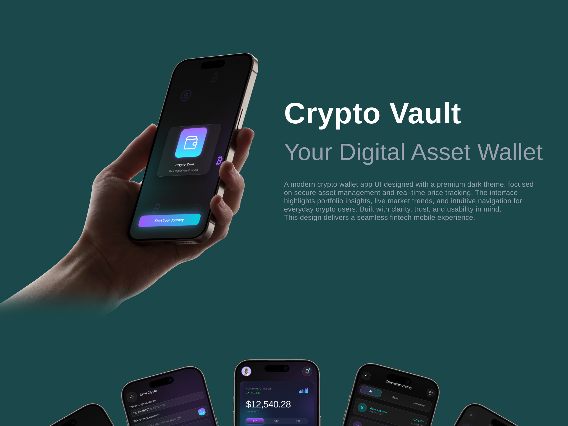 Crypto Vault – Digital Asset Wallet U by Alif hasan on Dribbble