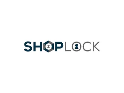 ShopLock logo graphic design illustration logo vector