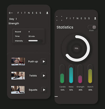 Fitness design figma fitness graphic design ui ux