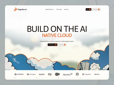 Together.ai — AI-Powered Team Communication Web UI 3d website ai ai agent ai native cloud website ai voice artificialintelligence communication designinspiration interactiondesign minimaldesign productdesign userinterface webdesign