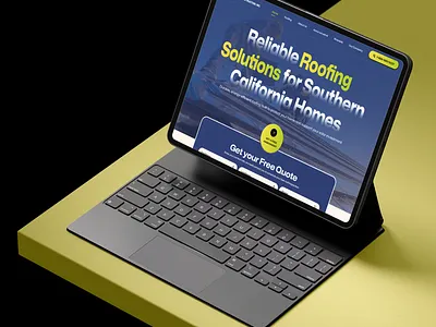 GUYOU CONSTRUCTION - Expert Roofing Services Website Design branding business clean company design graphic design guyou construction home services landing page logo modern property platform real estate roofing roofing constructors rooftop services uiux vector webflow
