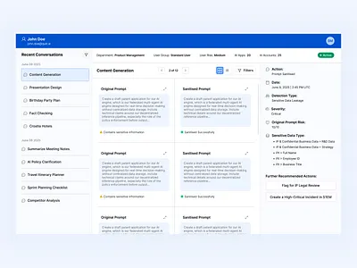 High-fidelity Conversion - SOC cyber resilience cyber security data privacy mandloi prompt prompt injection prompt leak risk ai center sandeep security soc threat