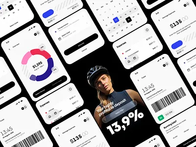 Manage Expenses bank finance manage expenses mobile ui