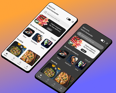 Daily Ui #15 - On off Switch 015 3d daily ui daily ui 015 dailyui dark mode food food app graphic design mobile mobile design on off switch switch button ui ux