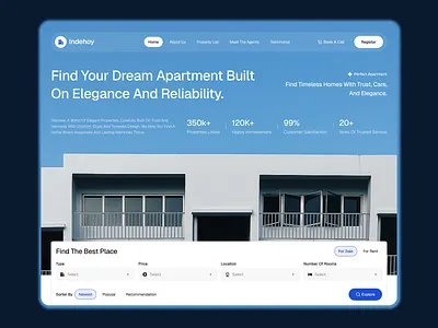 Premium Apartment Finder UI — Modern Property Search Experience apartmentfinder businesswebsite cleanui conversiondesign dribbbledesign figmadesign landingpageui luxuryui modernweb propertylandingpage propertylisting propertyplatform realestatebranding realestatedesign realestateui realestatewebsite saaslandingpage uidesign uxdesign webdesign