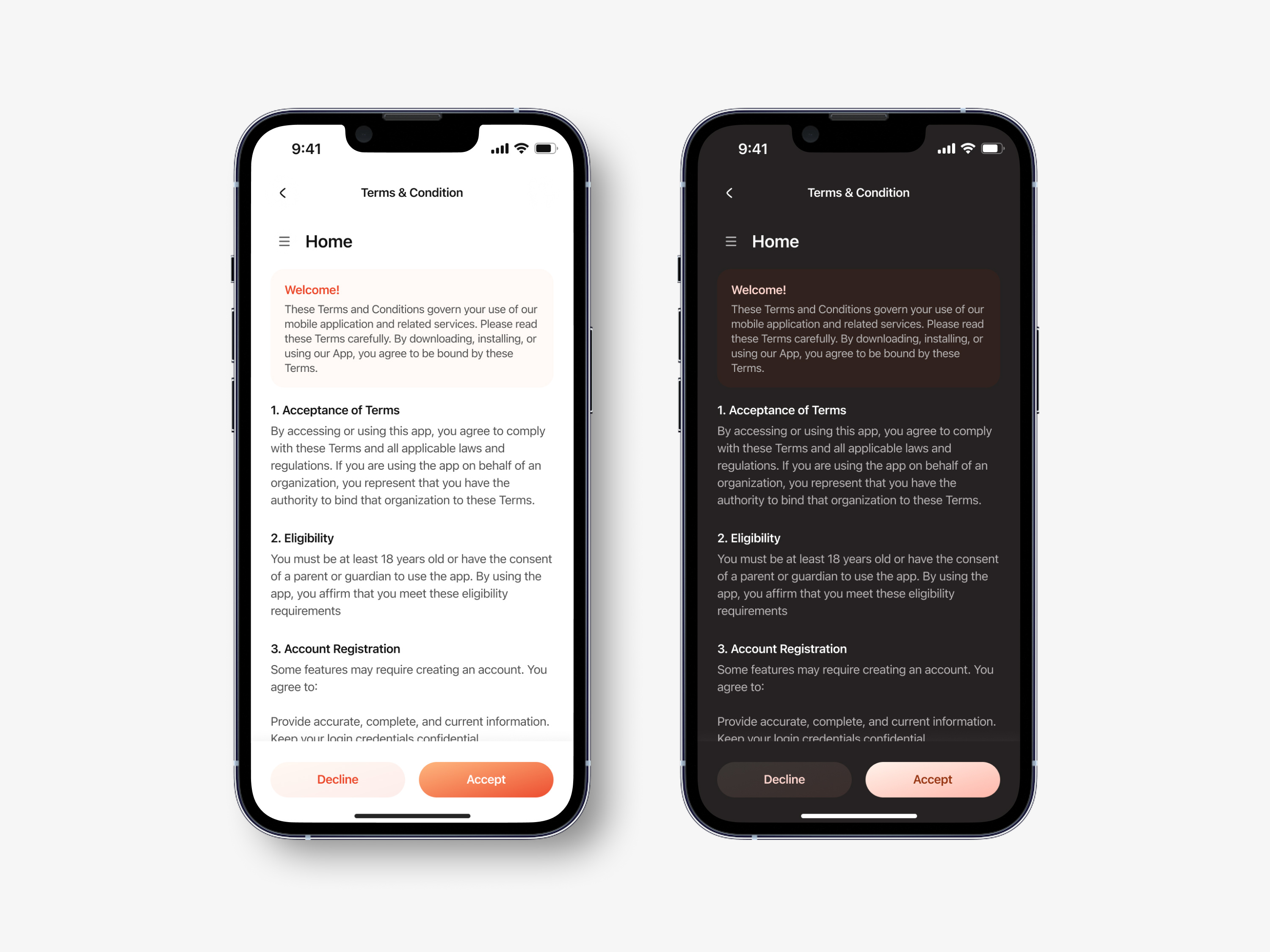 Terms and Conditions condition design mobile mobile ui tc terms terms condition ui ui mobile uiux