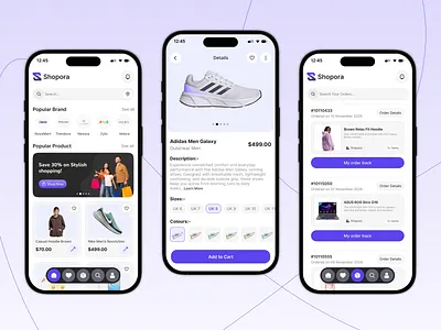 E-commerce Mobile App – UI/UX Design app design checkout flow clean ui digital product ecommerce app ecommerce ui figma design mobile app ui mobile design mobile ux modern ui online store product design product listing retail app shopping app shopping ui ui design user interface ux design