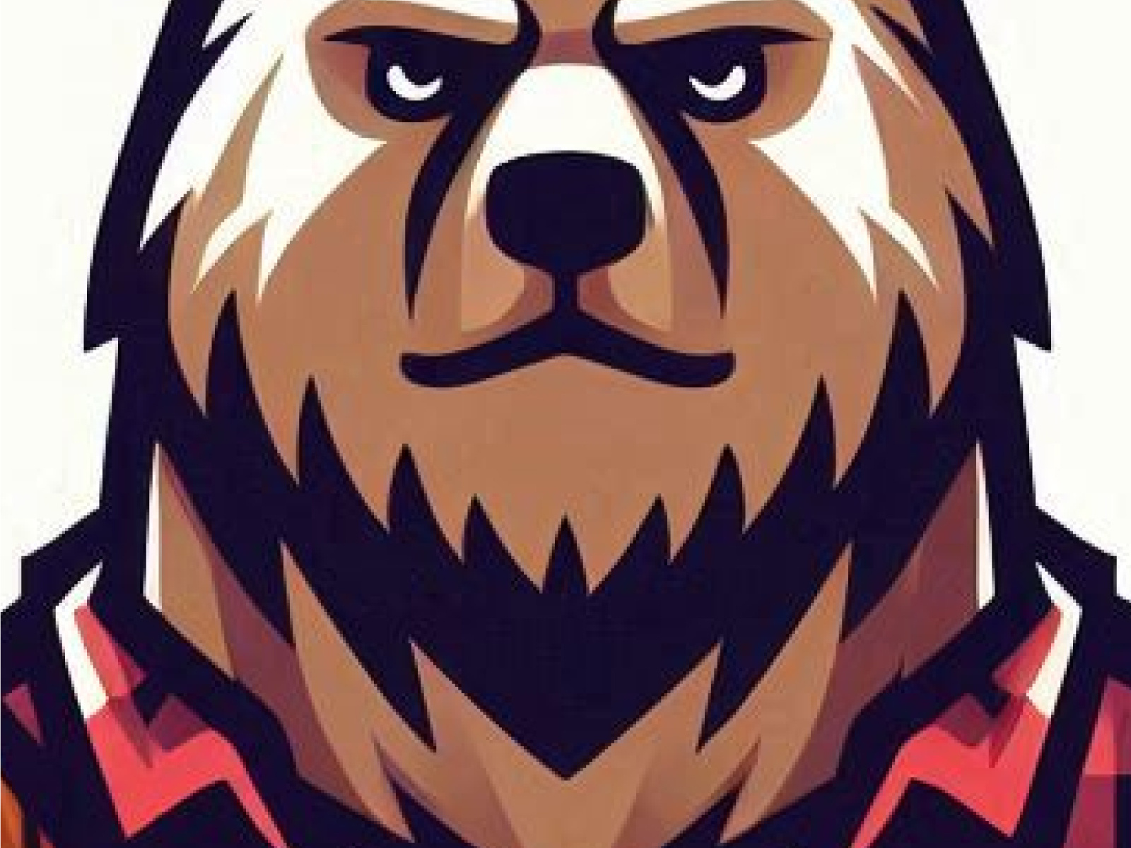 Buck the Bear Mascot Design animal axe bear beard camping character flannel forest grizzly illustration logo lumberjack mascot nature outdoors rugged timber vector wildlife woodcutter