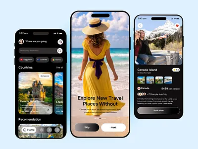Modern Travel Mobile App app app design mobile mobile app mobile app ui mobileapp 2026 modern app smart travel travel travel app travel ui trip planner
