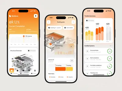 Construction Management Mobile App app app design clean construction management app mobile app mobile app design mobile design mobile ui simple ui task app task design tasks ui ui design uxui