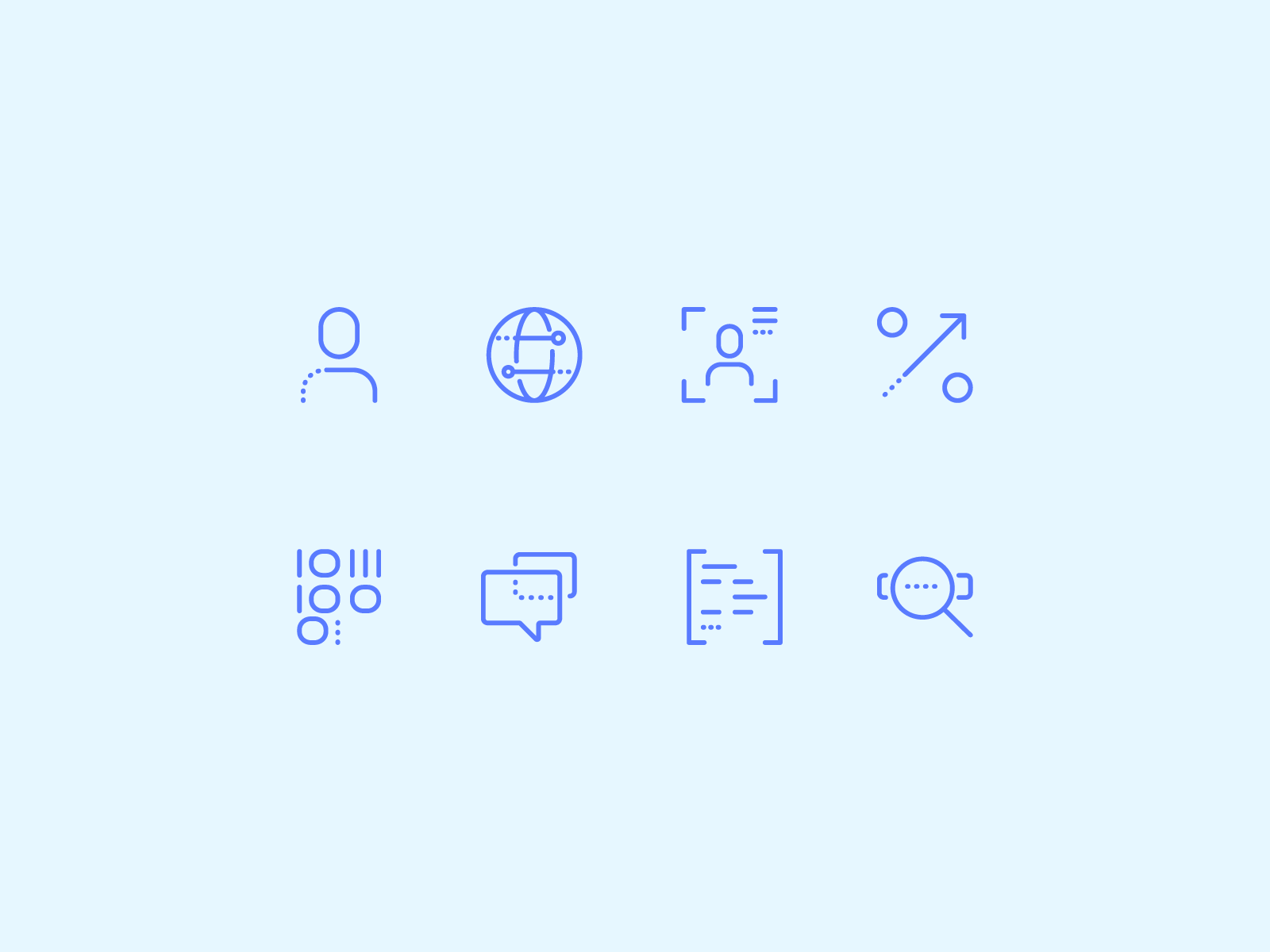 Line Style avatar flat icon line line art linework set user