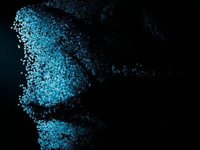 Abstract Particle Motion System — Negi Design 3d abstract after effects animation blender blockchain branding crypto digital geometry node graphic design logo motion graphics negi design particles ui visual system web3