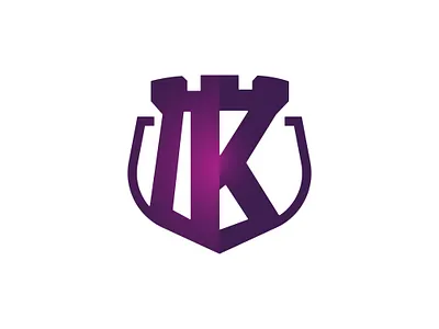 Shielded Monogram Logo for UK Identity castle logo gradient logo logo design modern emblem monogram shield logo strong identity symbolic design typographic logo uk branding