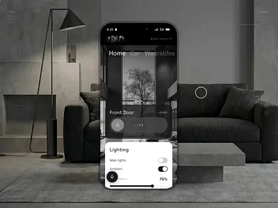 Everything app. Functional prototype. Live preview. ai app assistant car dark functional home minimalistic mobile modern plat4m platform prototype smart superapp ui white