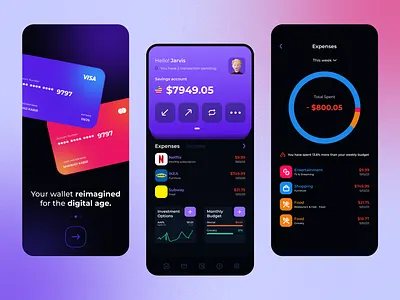 e-Wallet - Mobile App app app design application currency e wallet e wallet mobile app figma finance finance app flat ios minimal mobile app product design splash screen ui user experience user interface design